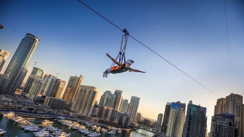 XLine Dubai Marina – The Longest Urban Zipline in The World - Image 1